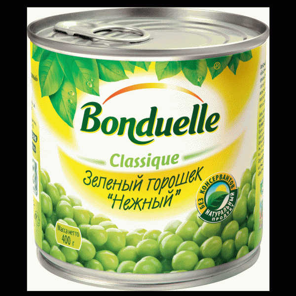 Горошек Bonduelle зелёный 400г - в магазине «Чижик»