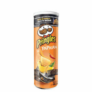 Чипсы картофельные Pringles со вкусом паприки. 165г - в магазине «Чижик»
