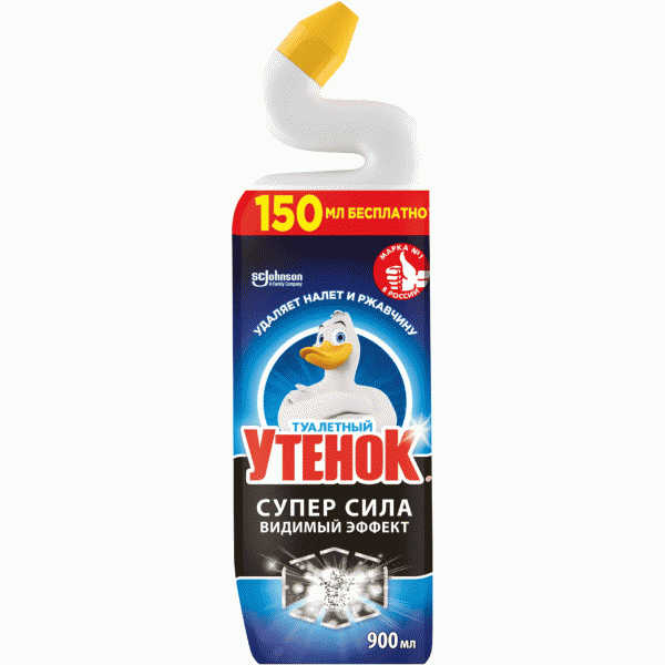 Средство Туалетный утенок супер сила 900мл - в магазине «Чижик»