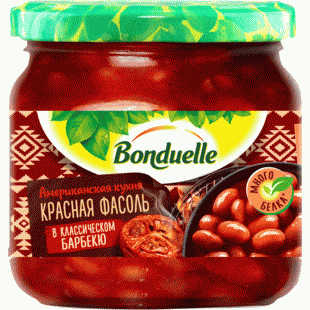 Фасоль красная Bonduelle в классическом барбекю. 360г - в магазине «Чижик»