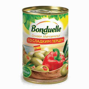 Оливки Bonduelle Мансанилья со сл. перцем 314 мл - в магазине «Чижик»