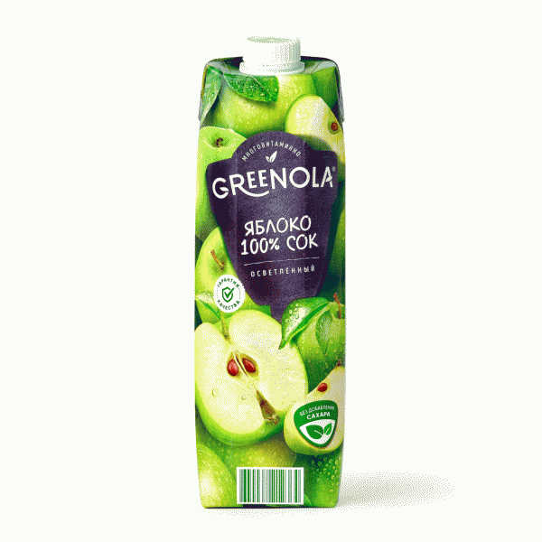 Сок GREENOLA яблочный 0,95л - в магазине «Чижик»