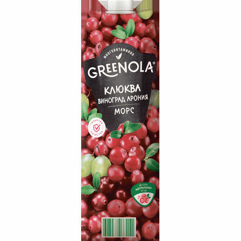 Морс GREENOLA северная клюква 0.95л - в магазине «Чижик»