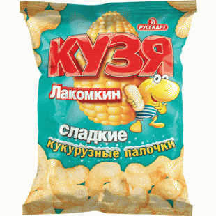 Палочки Кузя Лакомкин кукурузные 140г - в магазине «Чижик»