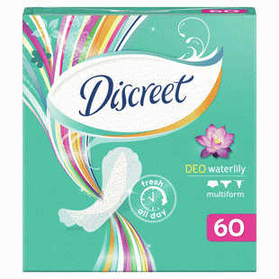 Прокладки Discreet Alldays Водная лилия Deo ежедневные 60 шт. - в магазине «Чижик»