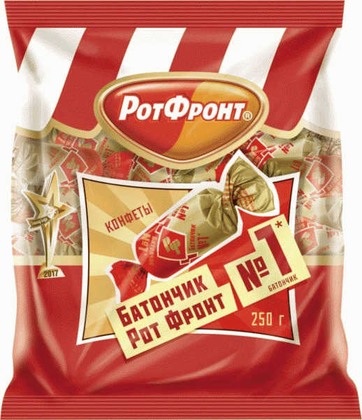 Конфеты РотФронт батончик 250г - в магазине «Чижик»