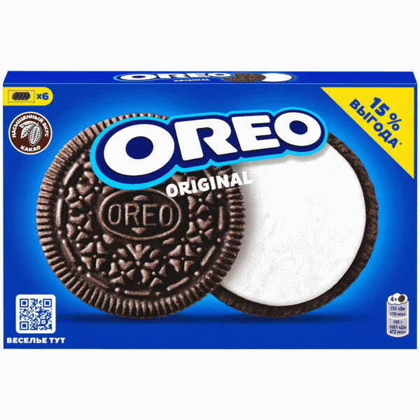 Печенье Oreo с какао с ванильным вк. 228г - в магазине «Чижик»