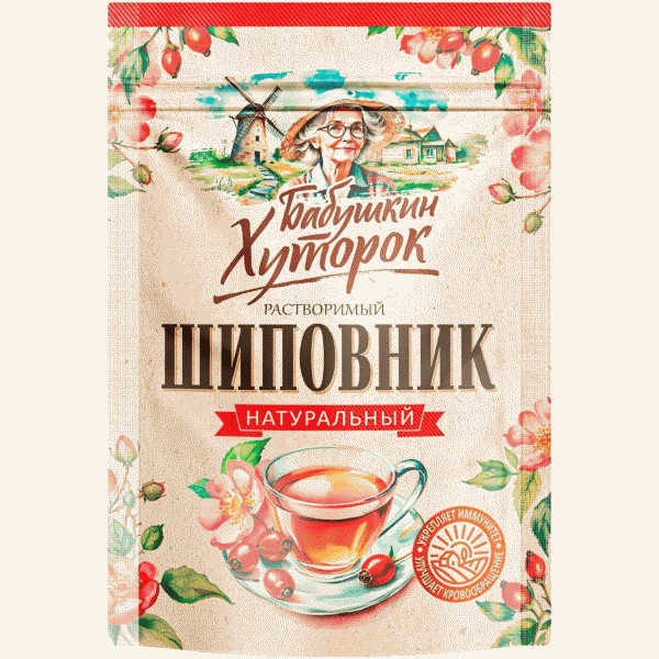 Шиповник Бабушкин Хуторок растворимый 75г - в магазине «Чижик»