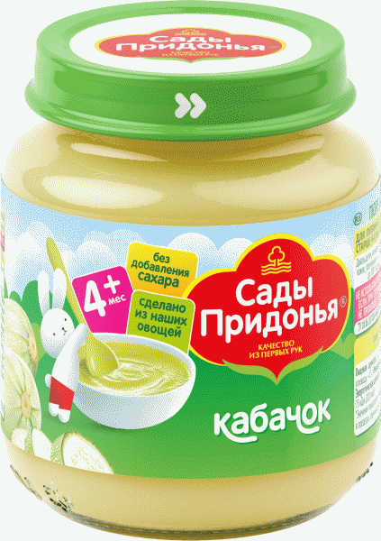 Пюре Сады Придонья кабачок 120г - в магазине «Чижик»