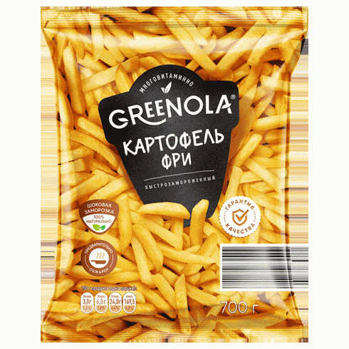 Картофель фри GREENOLA быстрозаморож. 700г - в магазине «Чижик»