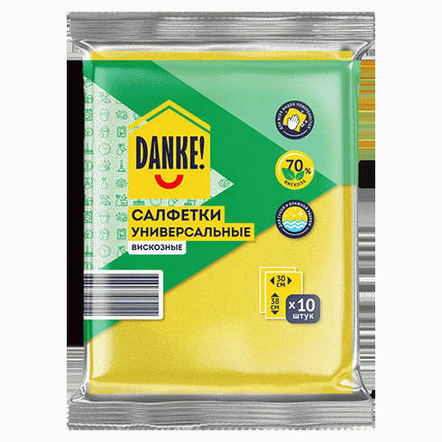 Салфетки DANKE! вискозные 30х38см10шт - в магазине «Чижик»