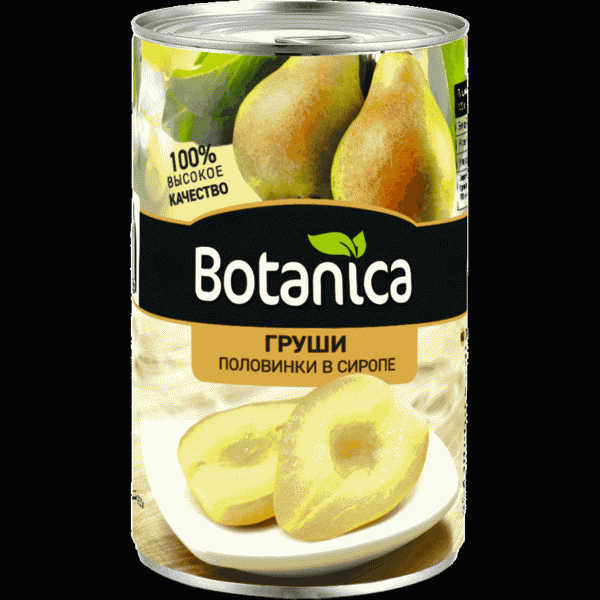 Груши Botanica половинки в сиропе 410г - в магазине «Чижик»