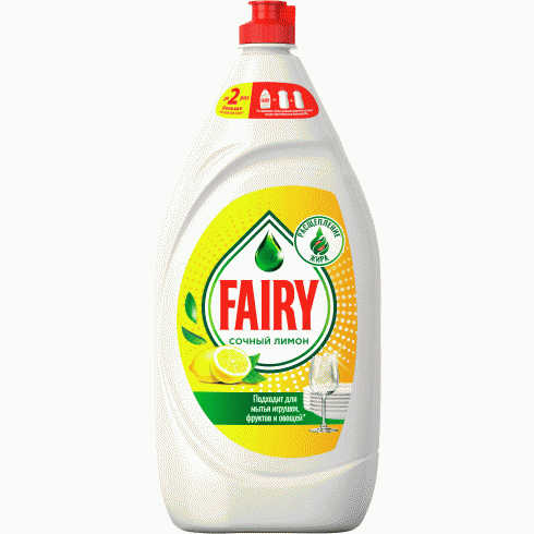 Средство для мытья посуды Fairy Сочный лимон 1.35 л - в магазине «Чижик»
