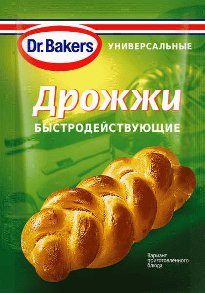 Дрожжи Dr.Bakers быстродействующие 7г - в магазине «Чижик»
