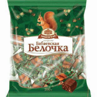 Конфеты Бабаевская белочка шоколадные 200г - в магазине «Чижик»