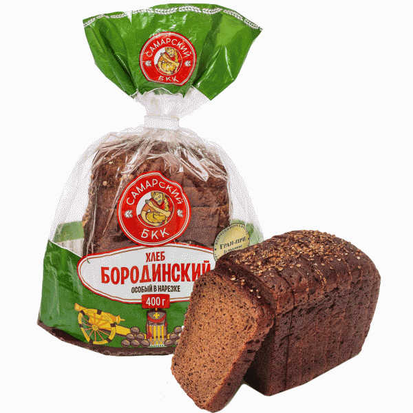 Хлеб Бородинский особый в нарезке 400гр - в магазине «Чижик»