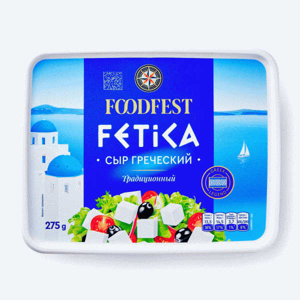 Сыр FOODFEST Фетика Греческий Традиционный 40% 275г - в магазине «Чижик»