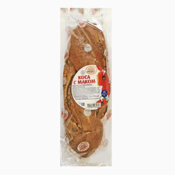 Коса с маком Хлебозавод №5 200 г - в магазине «Чижик»