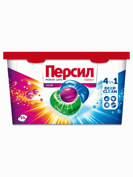 Капсулы для стирки Persil Power Сaps Сolor 14 шт - в магазине «Чижик»
