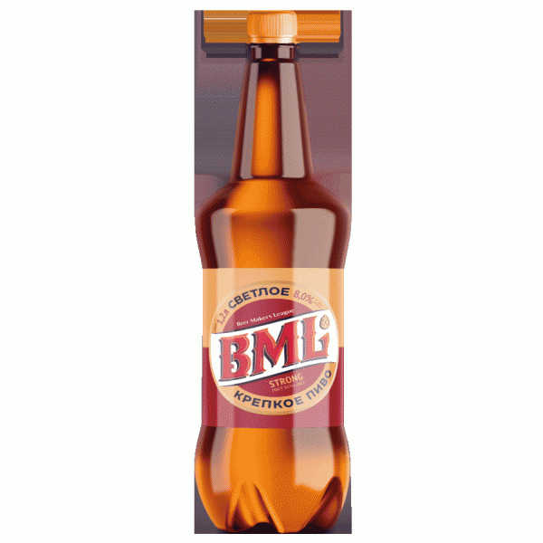 Пиво BML Крепкое светлое 8% 1.2л - в магазине «Чижик»