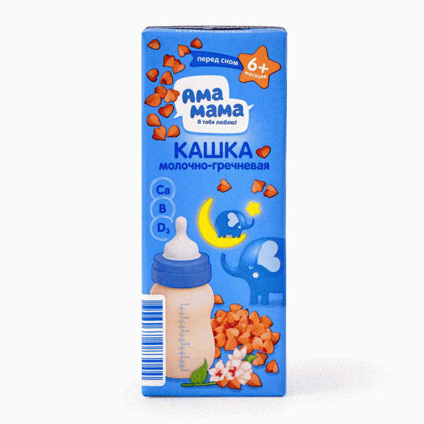 Кашка АМА МАМА молочно-гречневая 6м+ 210г - в магазине «Чижик»