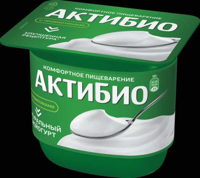 Биойогурт Актибио обогащен. бифидобак. 3.5% 130г - в магазине «Чижик»