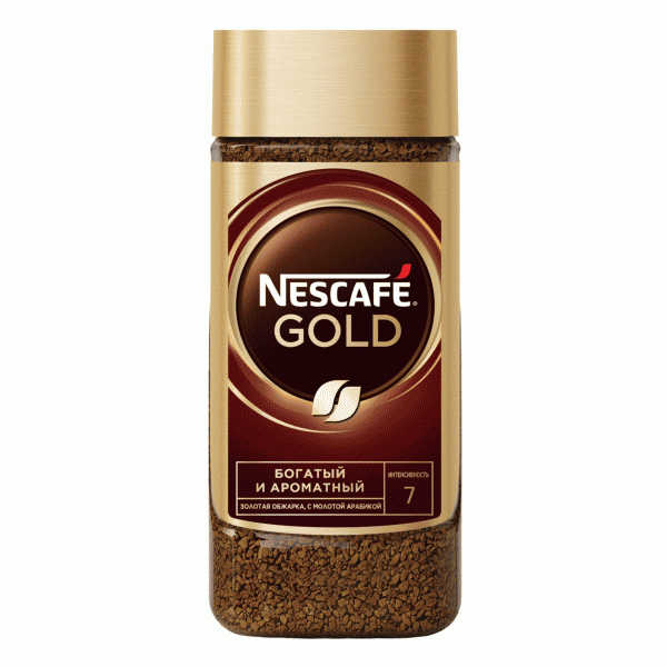 Кофе Nescafe Gold натур. раств. с жар. молот. 190г - в магазине «Чижик»