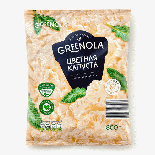 Цветная капуста GREENOLA быстрозам. 800г - в магазине «Чижик»