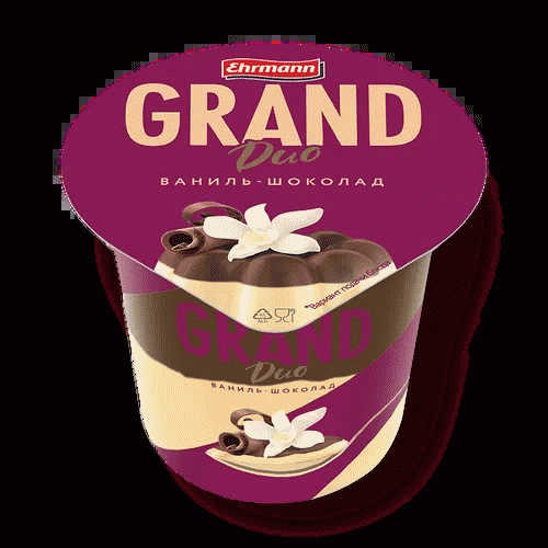 Пудинг Ehrmann Grand Duo ваниль-шоколад 1,8% 230г - в магазине «Чижик»