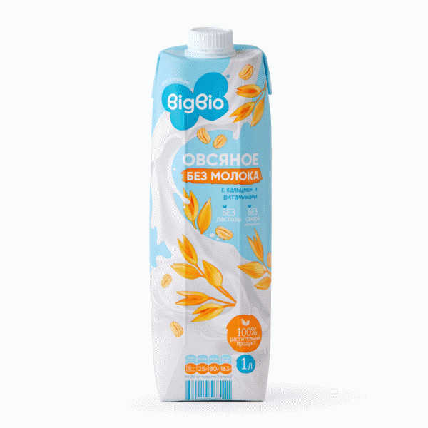 Напиток BIGBIO овсяный классический 1л - в магазине «Чижик»