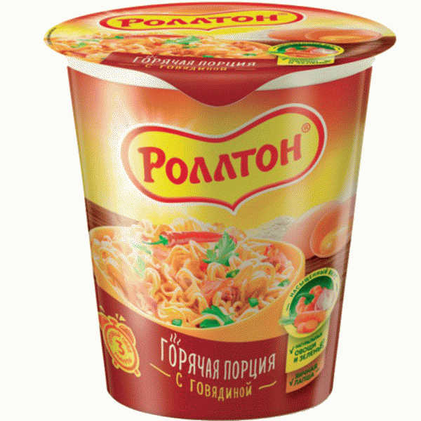 Лапша Роллтон с говядиной 70г - в магазине «Чижик»