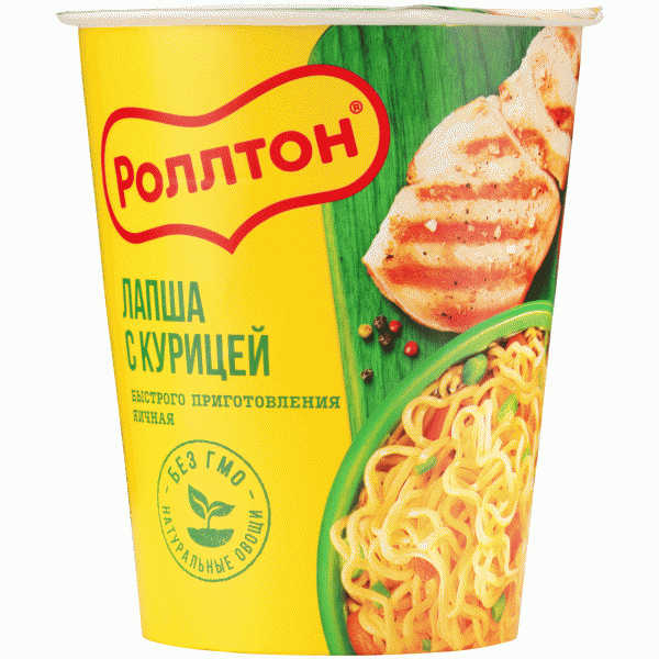 Лапша Роллтон яичная с курицей 70г - в магазине «Чижик»