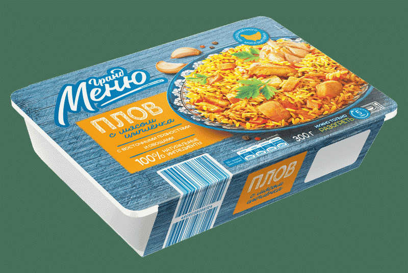 Плов ГРАНД МЕНЮ с мясом цыпленка 300г - в магазине «Чижик»