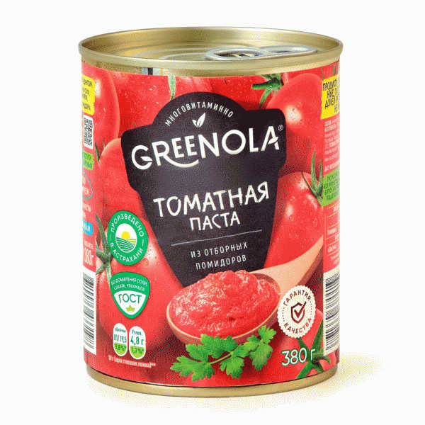 Паста GREENOLA томатная 25% 380г - в магазине «Чижик»