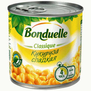 Кукуруза Bonduelle Classique сладкая 340г - в магазине «Чижик»