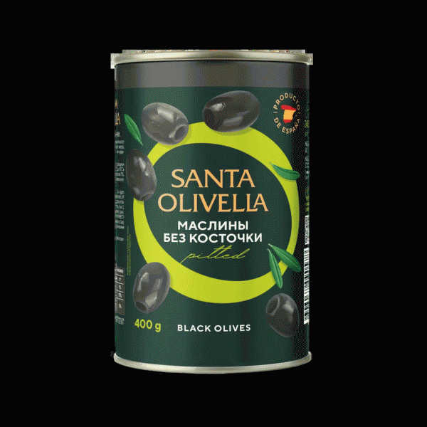 Маслины SANTA OLIVELLA без косточки 400г - в магазине «Чижик»