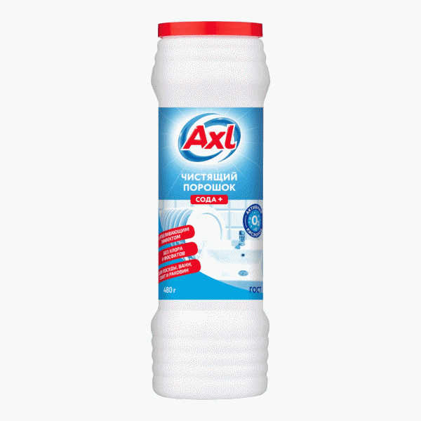 Порошок AXL чистящий с отбеливающим эффектом 480г - в магазине «Чижик»
