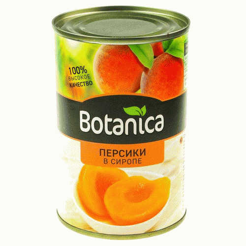 Персики Botanica половинки в сиропе 410г - в магазине «Чижик»