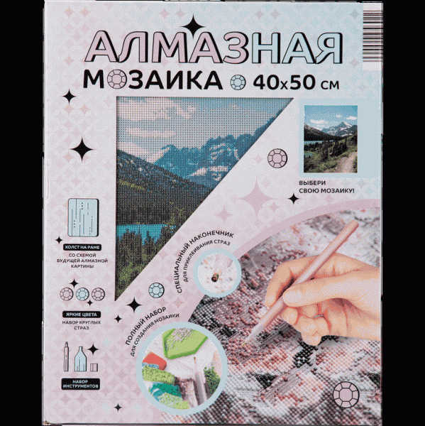 Картина Алмазная мозаика по номерам 40х50см - в магазине «Чижик»