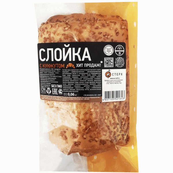 Слойка Стерх с кунжутом 60г - в магазине «Чижик»