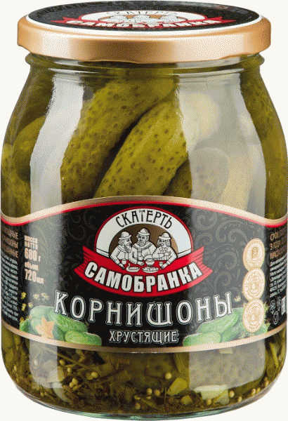Корнишоны Скатерть-самобранка маринованные 720мл - в магазине «Чижик»