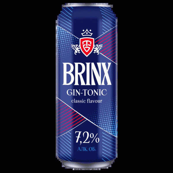 Напиток BRINX Джин-Тоник 7,2% 0.45л - в магазине «Чижик»