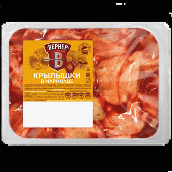Крылышки ЦБ ВЕРНЕР в маринаде охл. 1кг - в магазине «Чижик»
