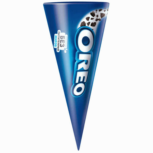 Мороженое Oreo с дроблёным печеньем в ваф. рожке 8% 72г - в магазине «Чижик»