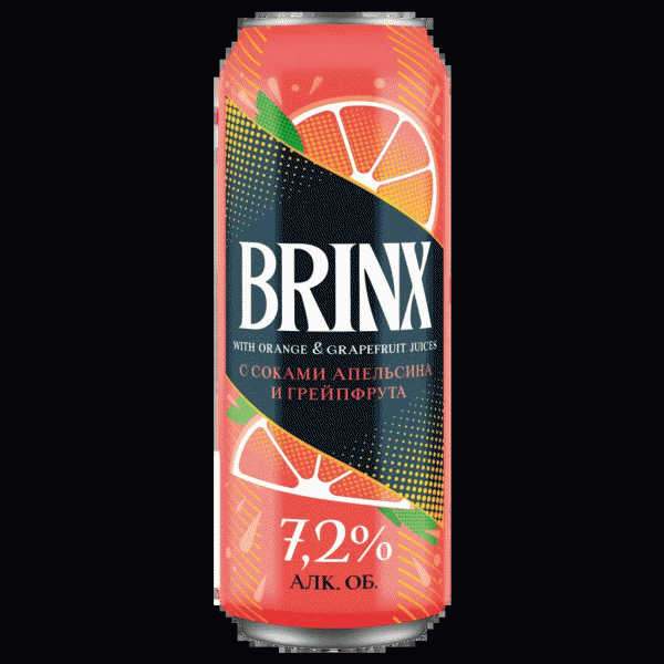 Напиток BRINX слабоалк. с соками апел/грейпф. 0,45л - в магазине «Чижик»