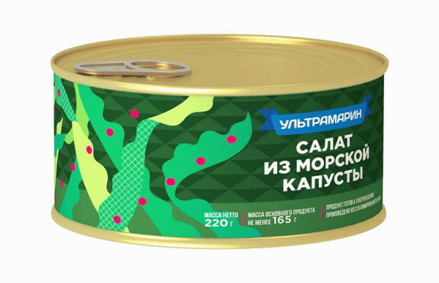 Салат Ультрамарин дальневосточный из морской капусты 220г - в магазине «Чижик»