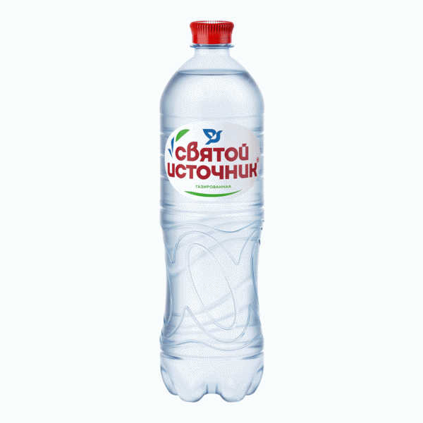 Вода Святой источник газированная 1л - в магазине «Чижик»