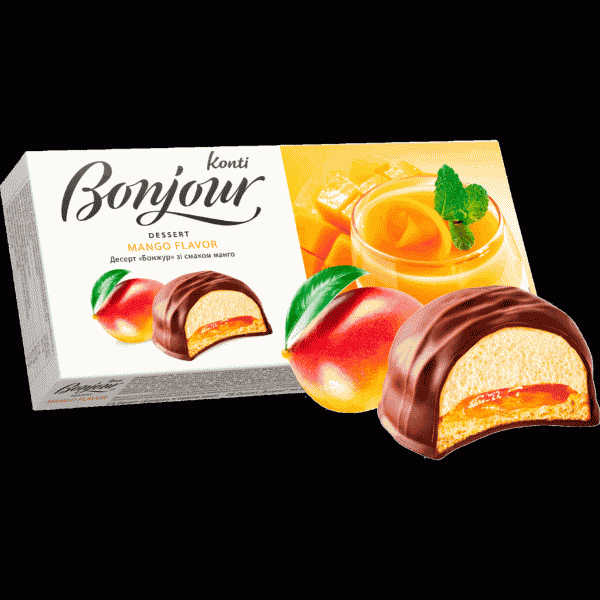 Десерт Konti Bonjour Konti вкус манго 232г - в магазине «Чижик»
