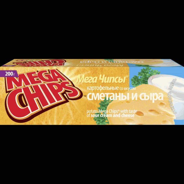 Мегачипсы Mega Chips картофельные 200г - в магазине «Чижик»