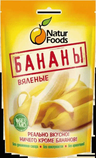 Бананы Naturfoods вяленые 100г - в магазине «Чижик»